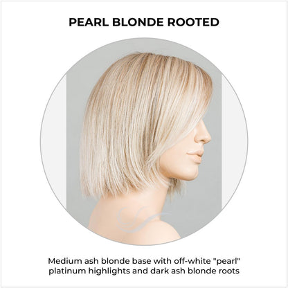 Ready by Ellen Wille in Pearl Blonde Rooted-Medium ash blonde base with off-white "pearl" platinum highlights and dark ash blonde roots