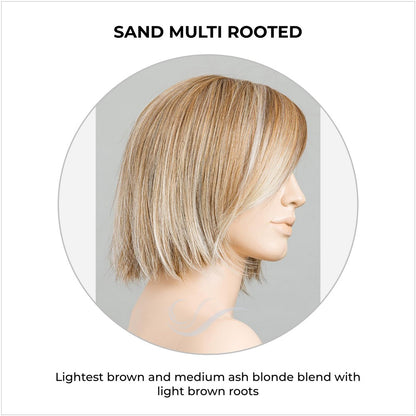 Ready by Ellen Wille in Sand Multi Rooted-Lightest brown and medium ash blonde blend with light brown roots