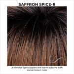 Load image into Gallery viewer, Saffron Spice-R-A blend of light coppers and warm auburns with darker brown roots
