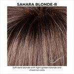 Load image into Gallery viewer, Sahara Blonde-R-Soft dark blonde with light golden blonde and chestnut roots
