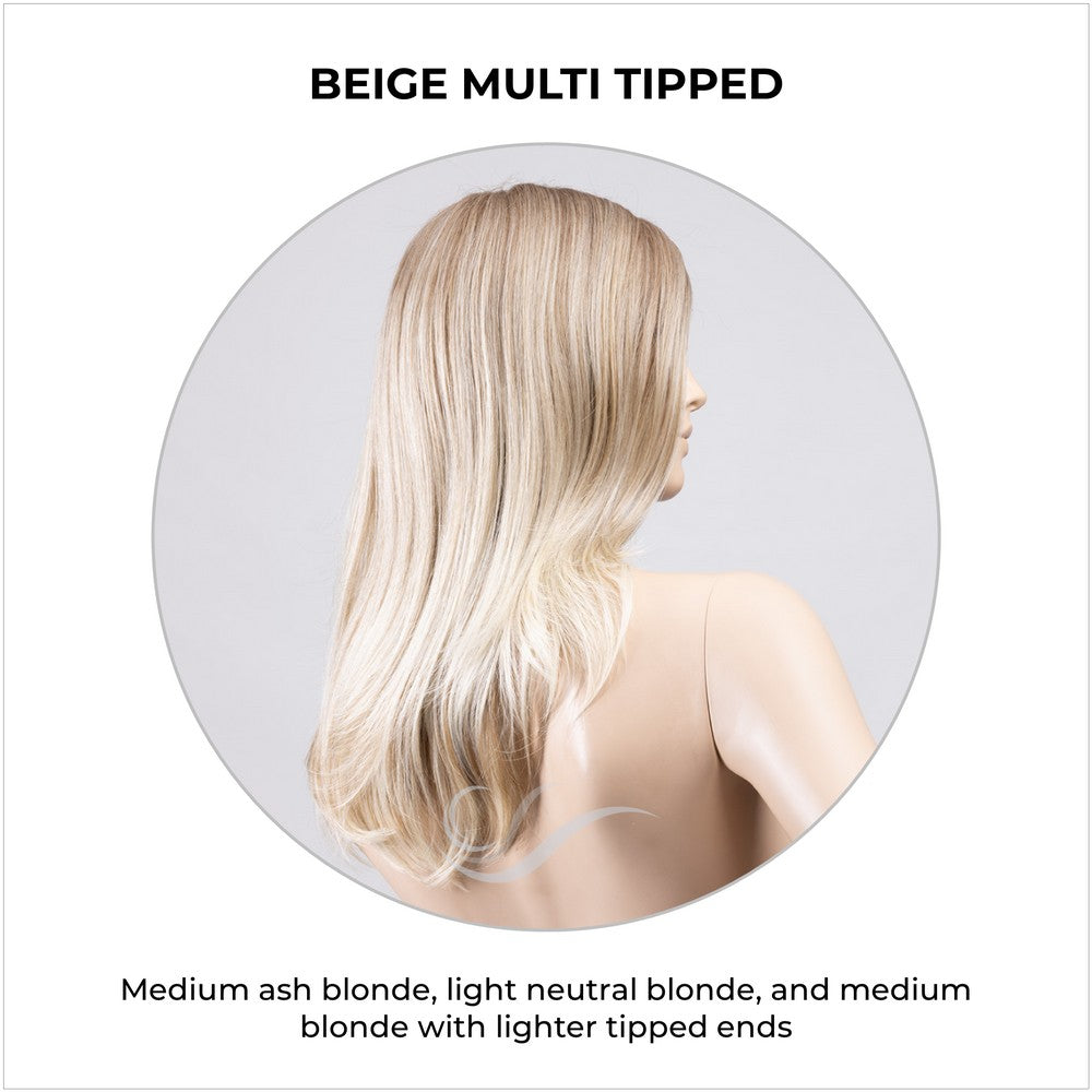 Savelli by Ellen Wille in Beige Multi Tipped-Medium ash blonde, light neutral blonde, and medium blonde with lighter tipped ends