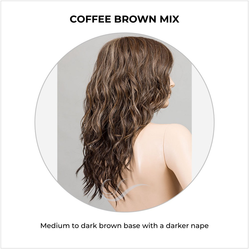 Serena by Ellen Wille in Coffee Brown Mix-Medium to dark brown base with a darker nape