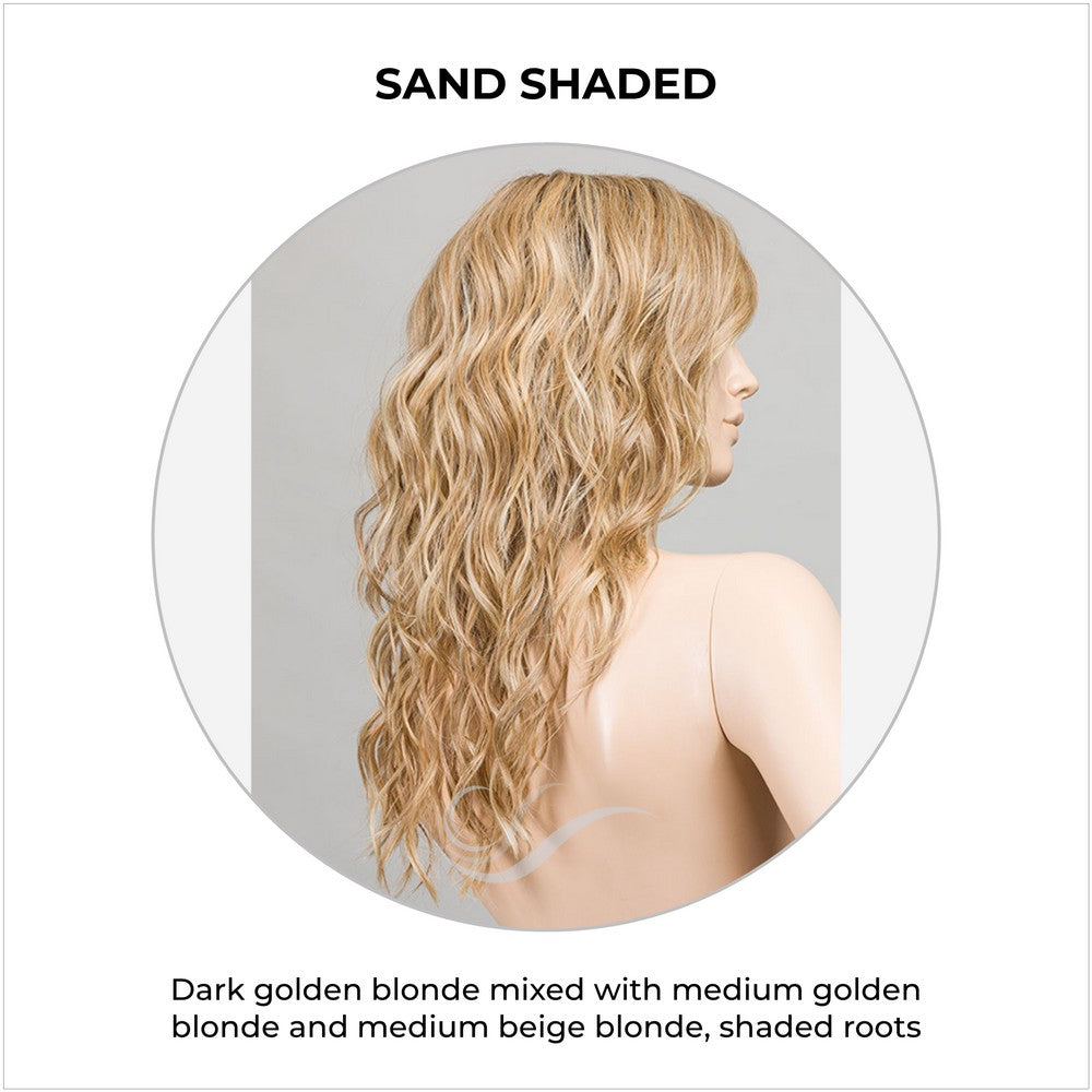 Serena by Ellen Wille in Sand Shaded-Dark golden blonde mixed with medium golden blonde and medium beige blonde, shaded roots