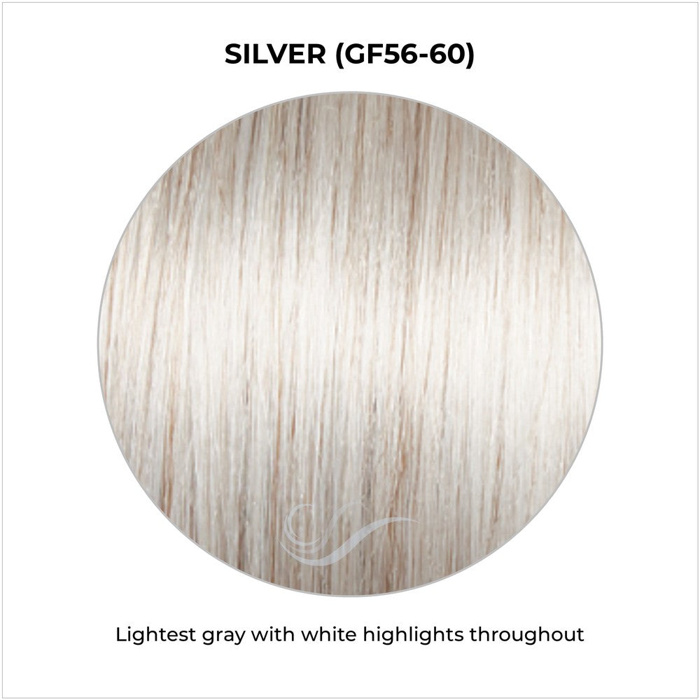 Silver (GF56-60)-Lightest gray with white highlights throughout