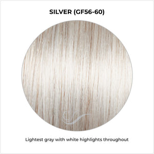 Silver (GF56-60)-Lightest gray with white highlights throughout