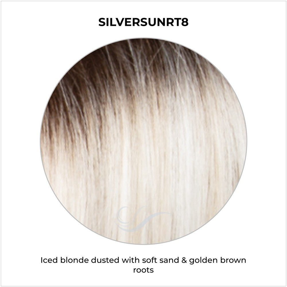 SILVERSUNRT8-Iced blonde dusted with soft sand & golden brown roots