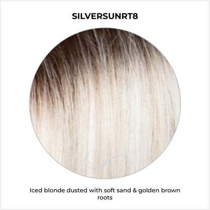 SILVERSUNRT8-Iced blonde dusted with soft sand & golden brown roots