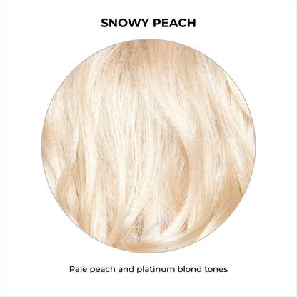 Snowy Peach-Pale peach and platinum blond tones