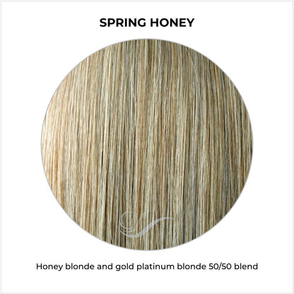 Spring Honey-Honey blonde and gold platinum blonde 50/50 blend