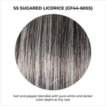 Load image into Gallery viewer, SS Sugared Licorice (GF44-60SS)-Salt and pepper blended with pure white and darker color depth at the root
