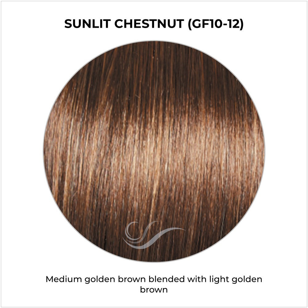 Sunlit Chestnut (GF10-12)-Medium golden brown blended with light golden brown