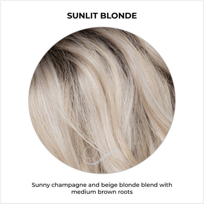 SULNIT BLONDE-Sunny champagne and beige blonde blend with medium brown roots