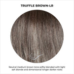 Load image into Gallery viewer, Truffle Brown-LR-Neutral medium brown tone softly blended with light ash blonde and dimensional longer darker roots
