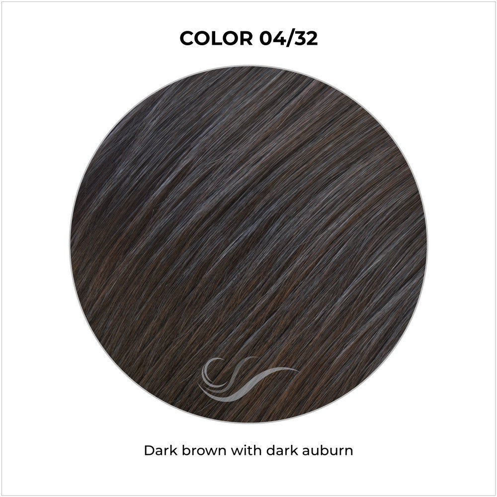 COLOR 04/32-Dark brown with dark auburn