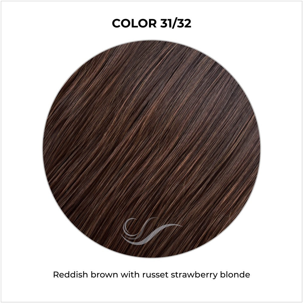 COLOR 31/32-Reddish brown with russet strawberry blonde