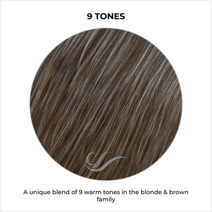 9 Tones-A unique blend of 9 warm tones in the blonde & brown family