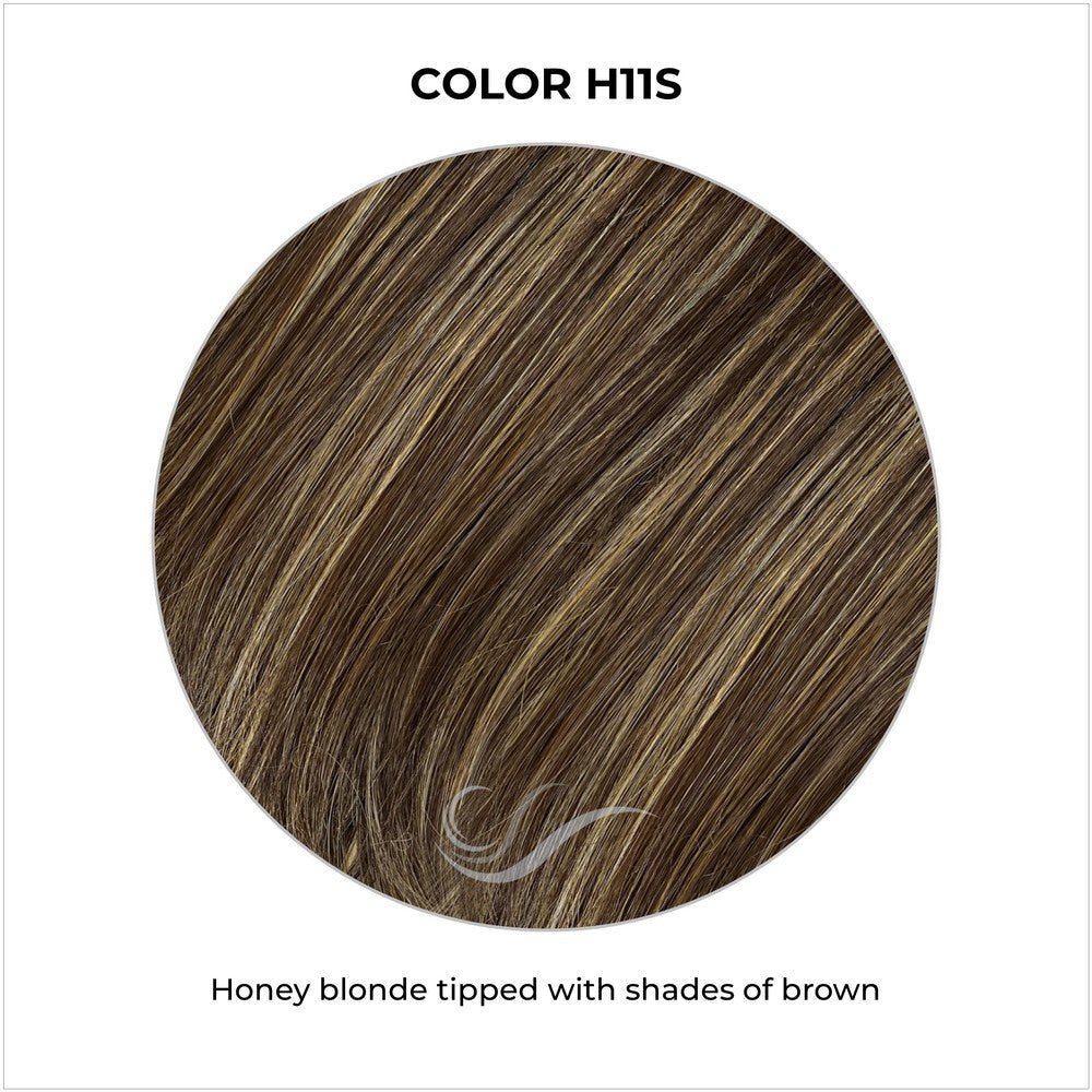 COLOR H11S-Honey blonde tipped with shades of brown