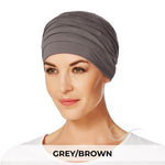 Load image into Gallery viewer, Christine Headwear Yoga Turban 253-Grey/Brown
