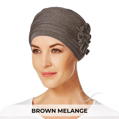 Christine Headwear Lotus Turban 84-Brown Melange