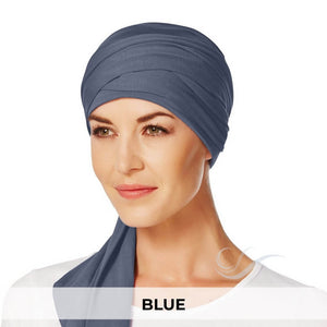 Christine Headwear Mantra Long Scarf 168-Blue