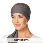 Load image into Gallery viewer, Christine Headwear Mantra Long Scarf 253-Grey/Brown
