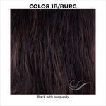 Load image into Gallery viewer, 1B/BURG-Black with burgundy
