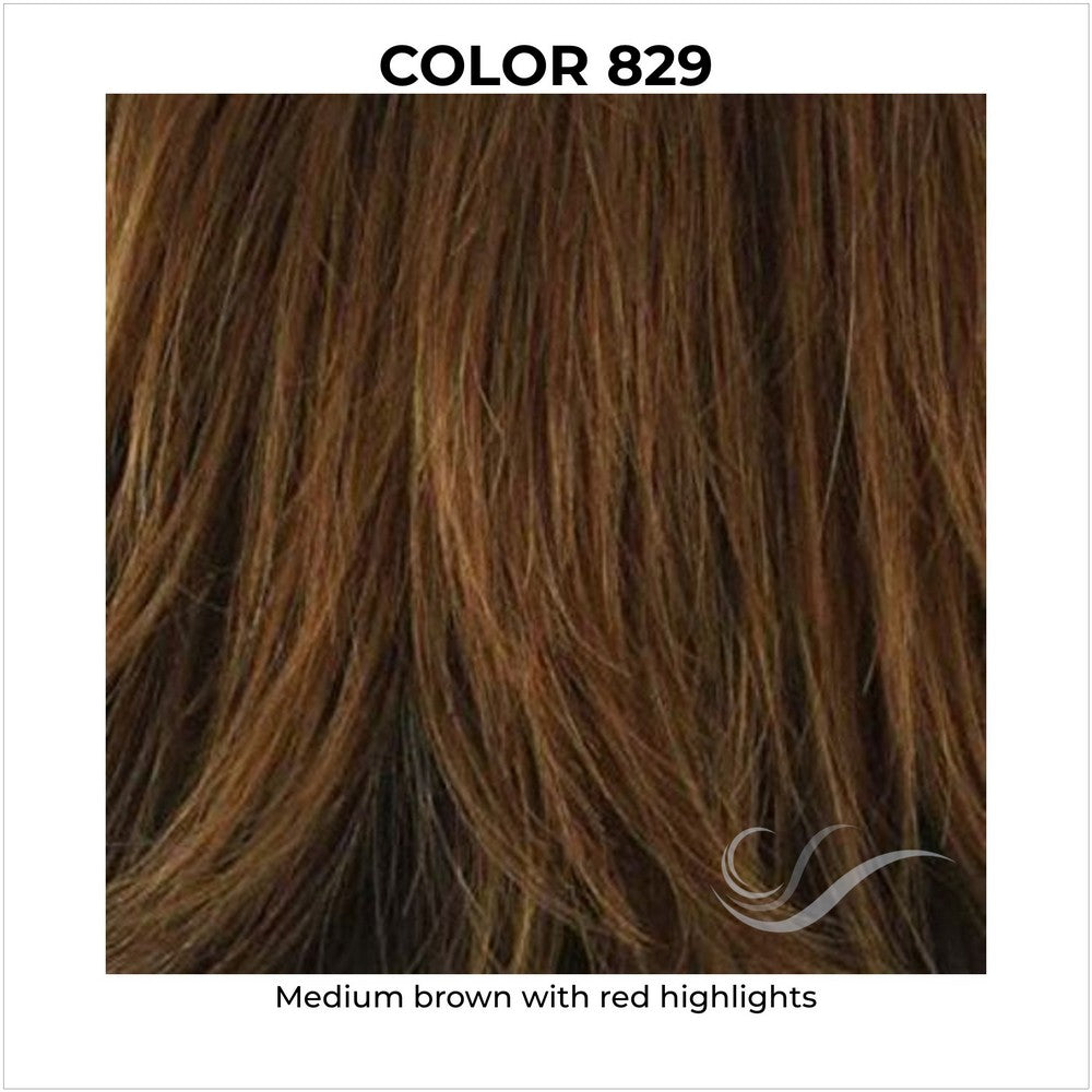 829-Medium brown with red highlights