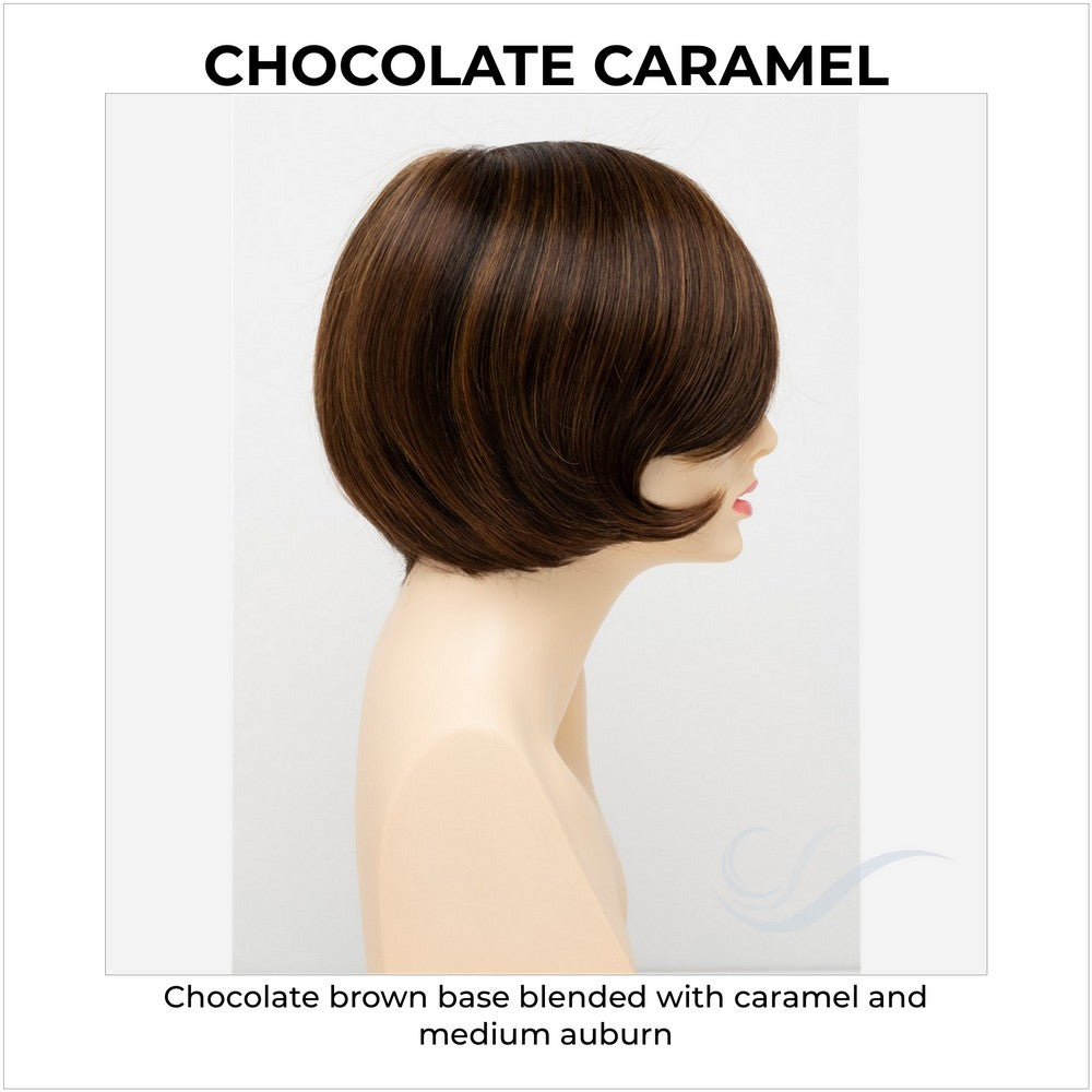 Abbey By Envy in Chocolate Caramel-Chocolate brown base blended with caramel and medium auburn