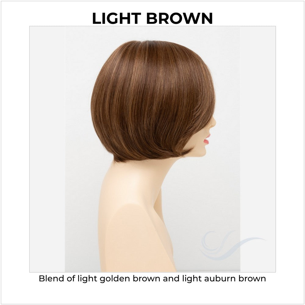 Abbey By Envy in Light Brown-Blend of light golden brown and light auburn brown