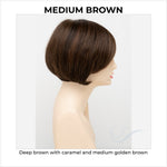 Load image into Gallery viewer, Abbey By Envy in Medium Brown-Deep brown with caramel and medium golden brown
