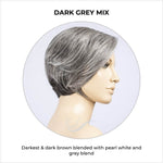 Load image into Gallery viewer, Aletta by Ellen Wille in Dark Grey Mix-Darkest &amp; dark brown blended with pearl white and grey blend
