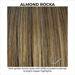 Load image into Gallery viewer, Almond Rocka-Dark golden brown base with 50/50 strawberry blonde &amp; bright copper highlights
