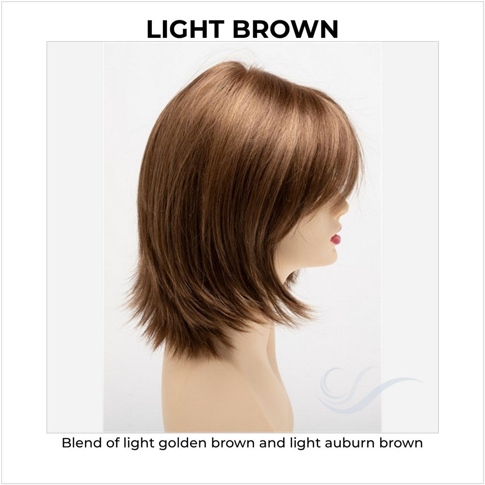 Amber by Envy in Light Brown-Blend of light golden brown and light auburn brown