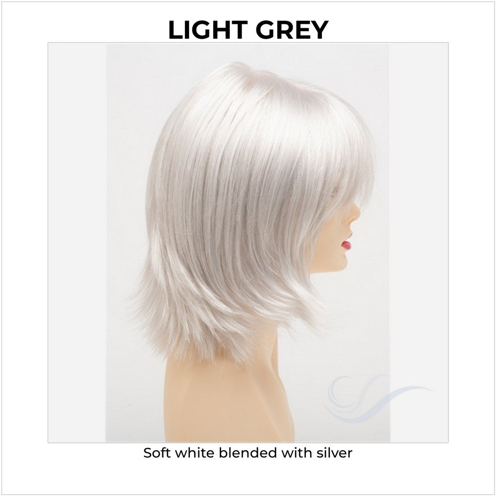 Amber by Envy in Light Grey-Soft white blended with silver