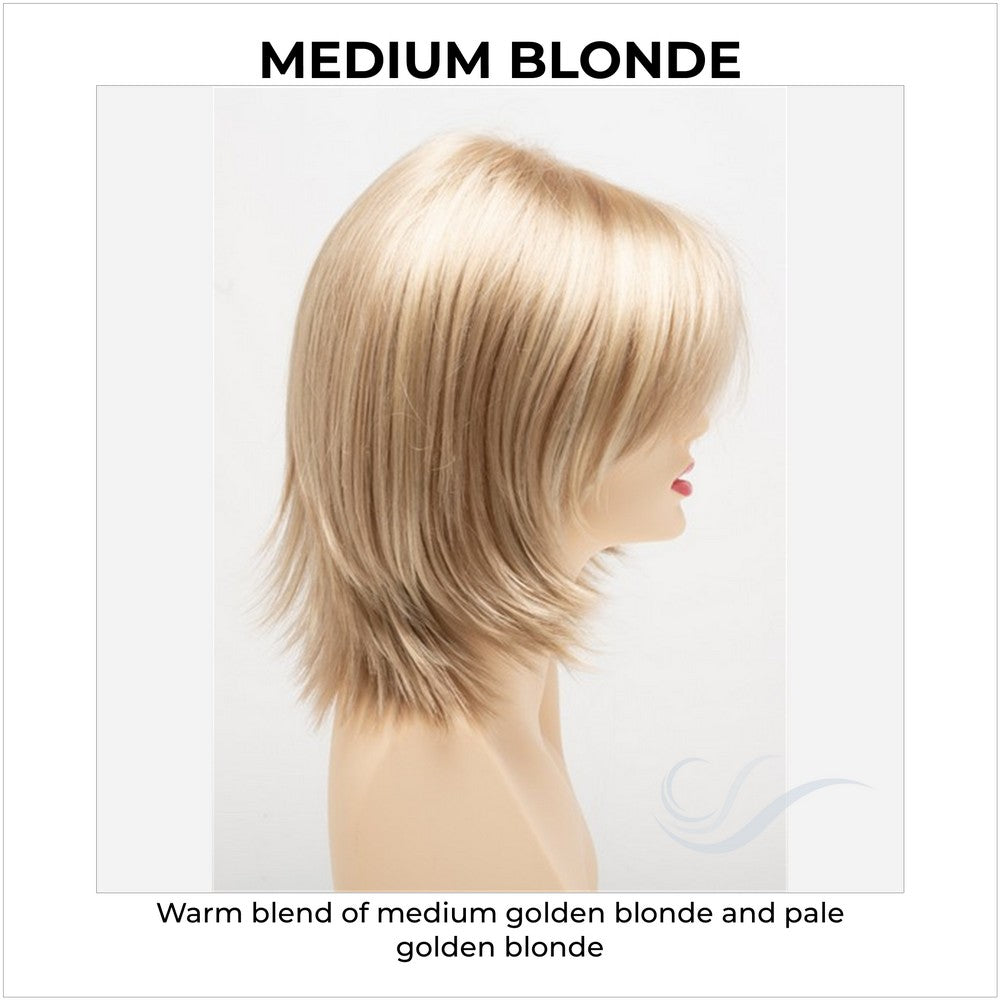 Amber by Envy in Medium Blonde-Warm blend of medium golden blonde and pale golden blonde