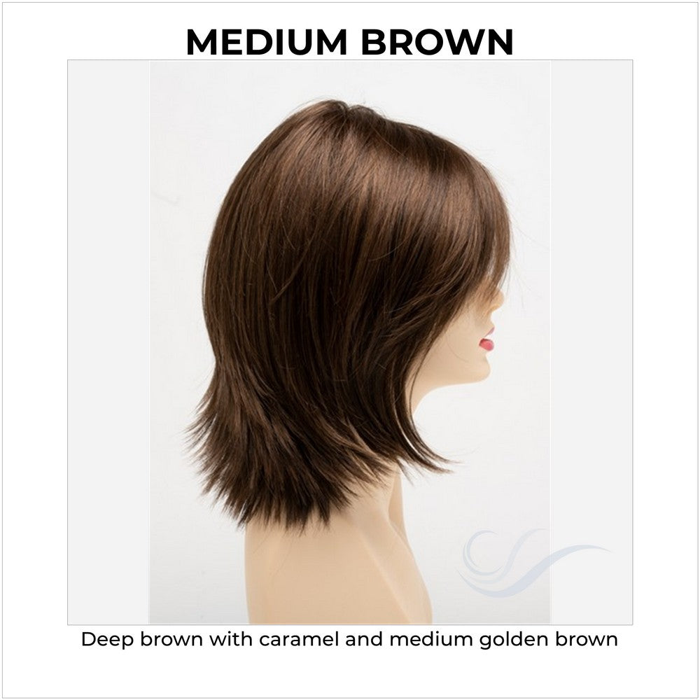 Amber by Envy in Medium Brown-Deep brown with caramel and medium golden brown