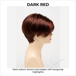 Amy by Envy in Dark Red-Dark auburn brown and copper with burgundy highlights