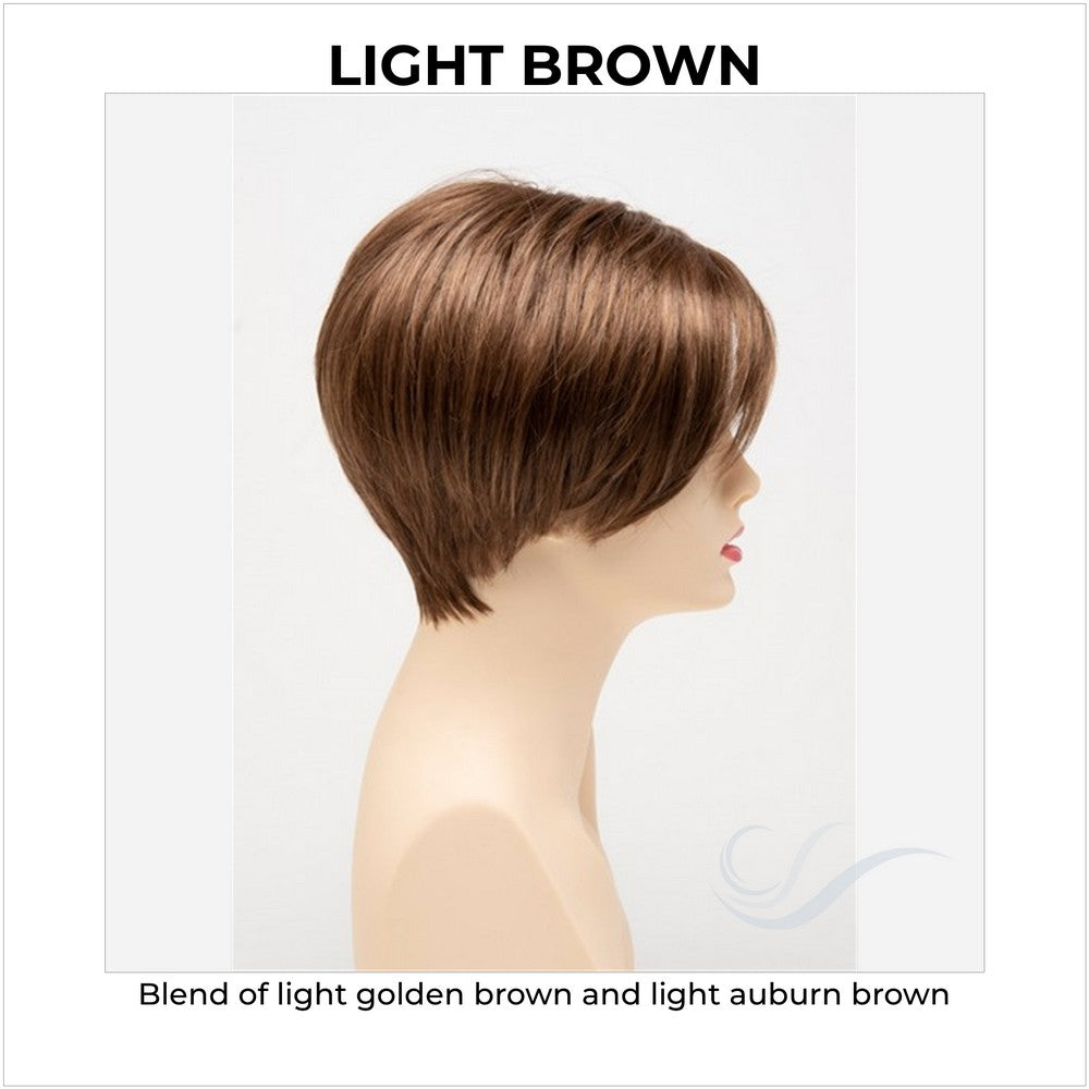 Amy by Envy in Light Brown-Blend of light golden brown and light auburn brown