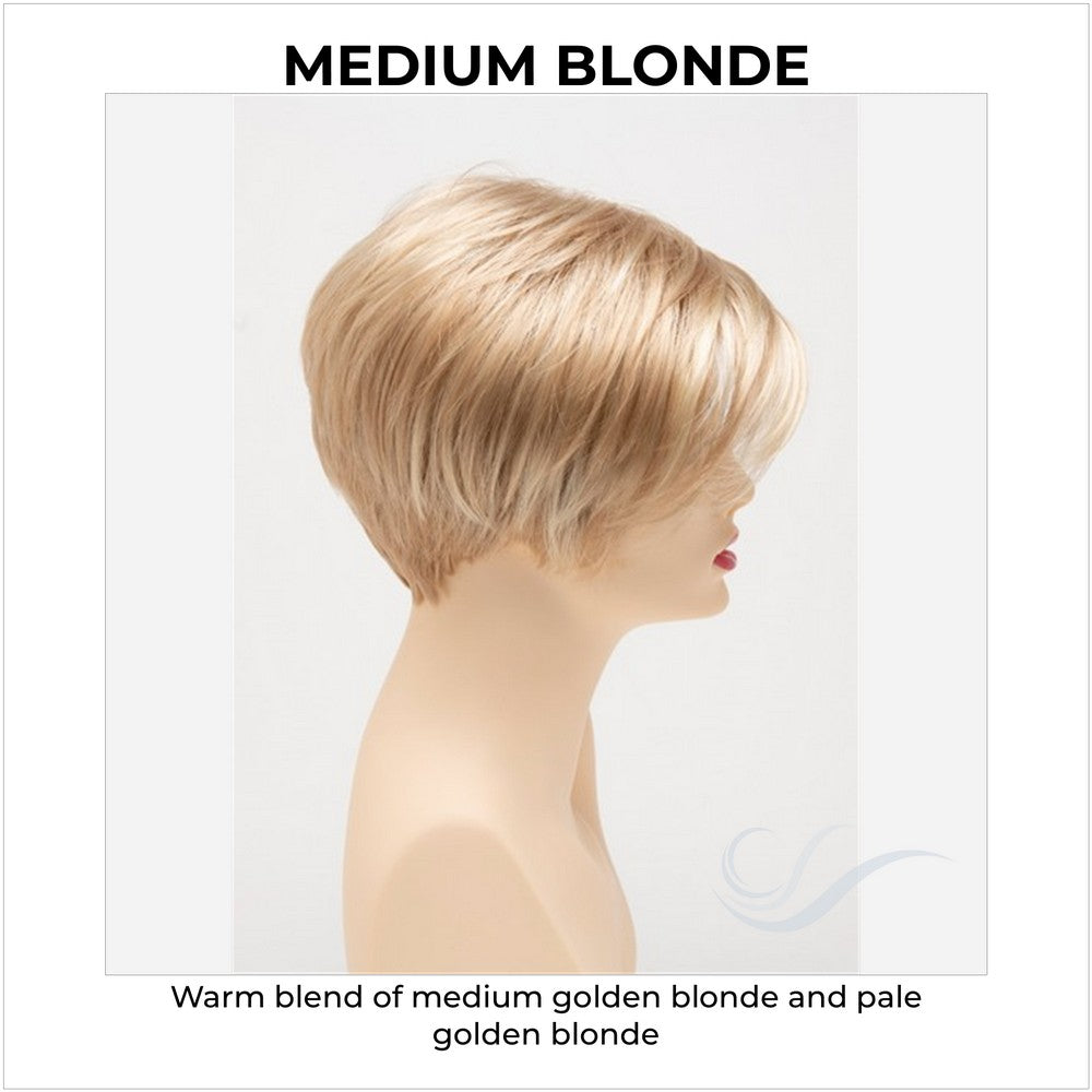 Amy by Envy in Medium Blonde-Warm blend of medium golden blonde and pale golden blonde