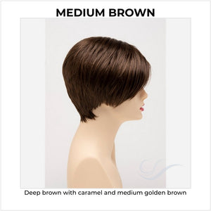 Amy by Envy in Medium Brown-Deep brown with caramel and medium golden brown