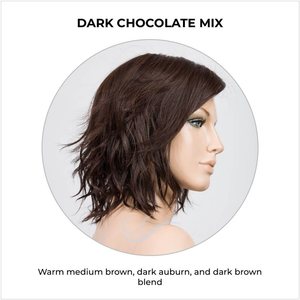 Anima by Ellen Wille in Dark Chocolate Mix-Warm medium brown, dark auburn, and dark brown blend