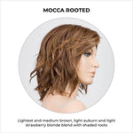 Load image into Gallery viewer, Anima by Ellen Wille in Mocca Rooted-Lightest and medium brown, light auburn and light strawberry blonde blend with shaded roots

