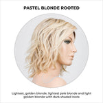 Load image into Gallery viewer, Anima by Ellen Wille in Pastel Blonde Rooted-Lightest, golden blonde, lightest pale blonde and light golden blonde with dark shaded roots
