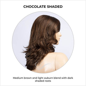 Aria by Ellen Wille in Chocolate Shaded-Medium brown and light auburn blend with dark shaded roots