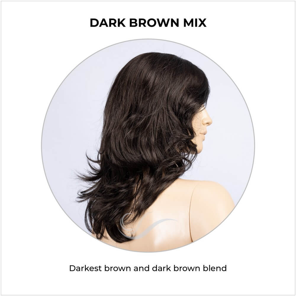 Aria by Ellen Wille in Dark Brown Mix-Darkest brown and dark brown blend
