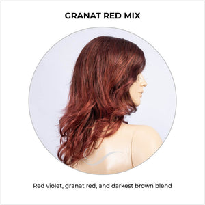 Aria by Ellen Wille in Granat Red Mix-Red violet, granat red, and darkest brown blend