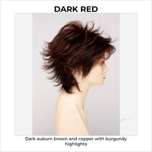 Aria By Envy in Dark Red-Dark auburn brown and copper with burgundy highlights