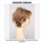 Load image into Gallery viewer, Aria By Envy in Ginger Cream-Dark golden and ash blondes with pale ash blonde highlights
