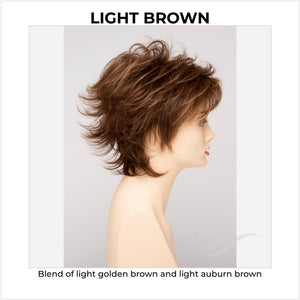 Aria By Envy in Light Brown-Blend of light golden brown and light auburn brown