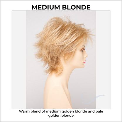 Aria By Envy in Medium Blonde-Warm blend of medium golden blonde and pale golden blonde